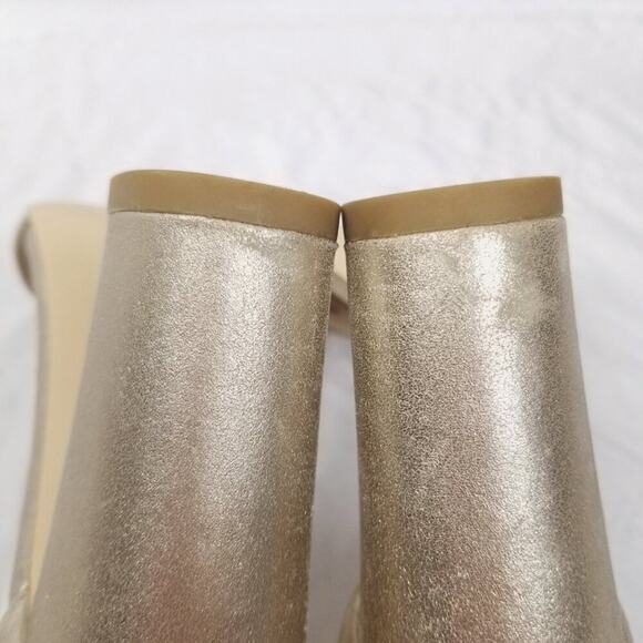 Pelle Moda High Heel Sandals Gold Sz 8 - Picture 8 of 8